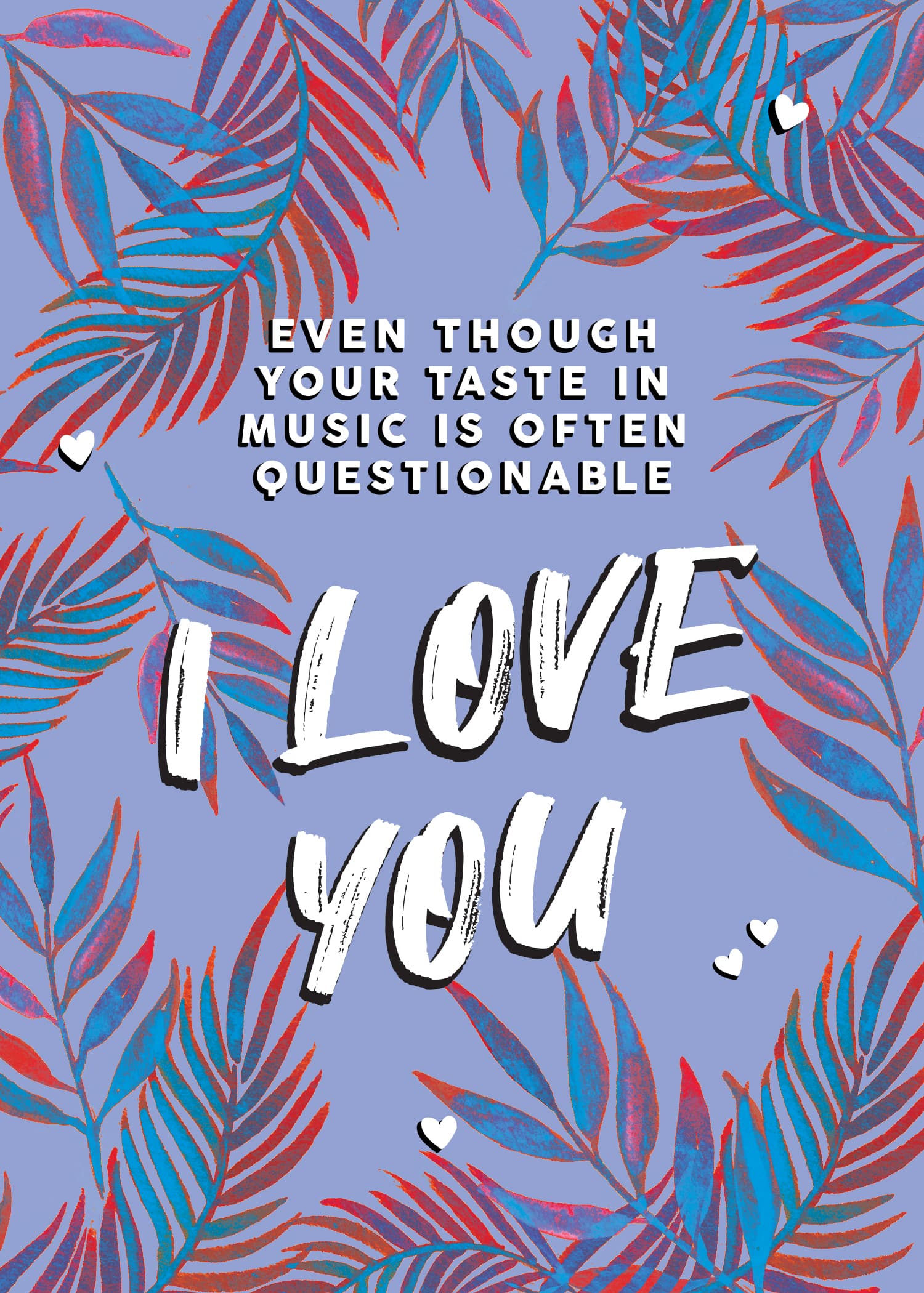 Questionable Music Love Card