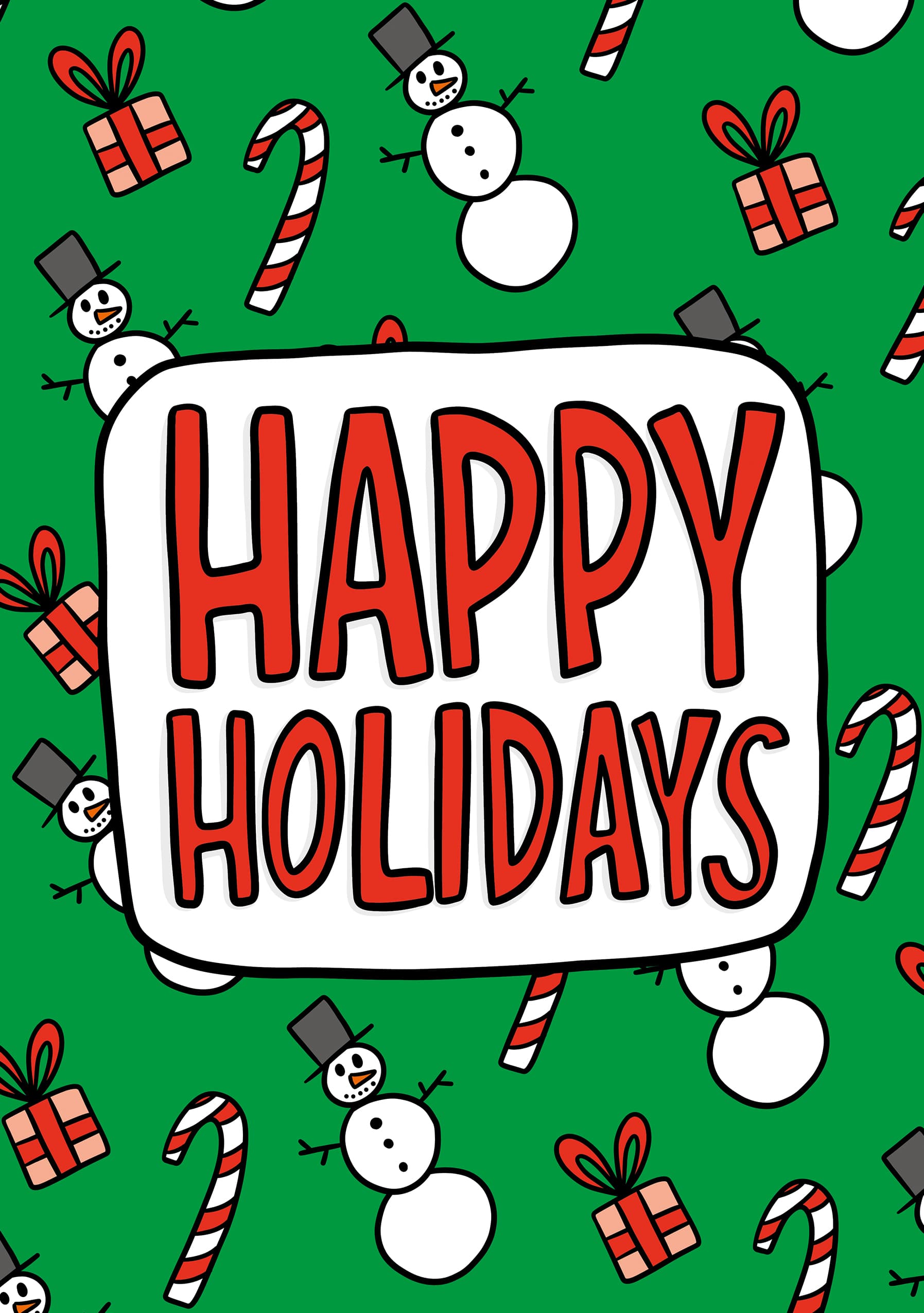 Happy Holidays Christmas Card