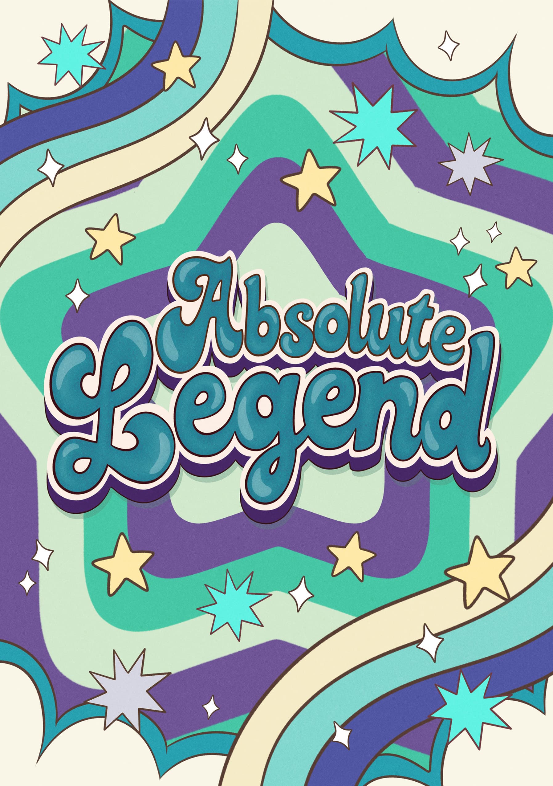 Absolute Legend Greeting Card