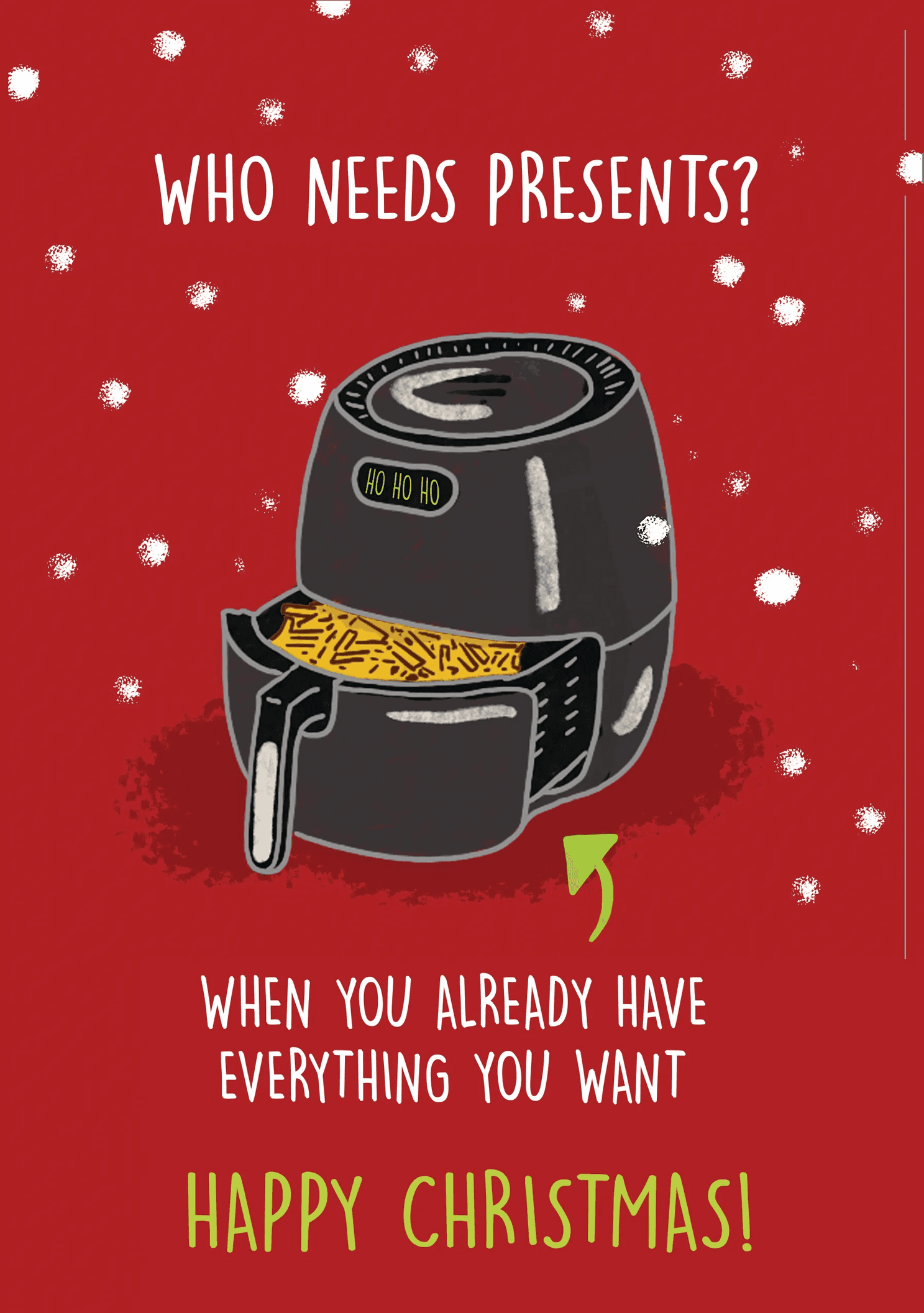 Air Fryer Christmas Wish Card