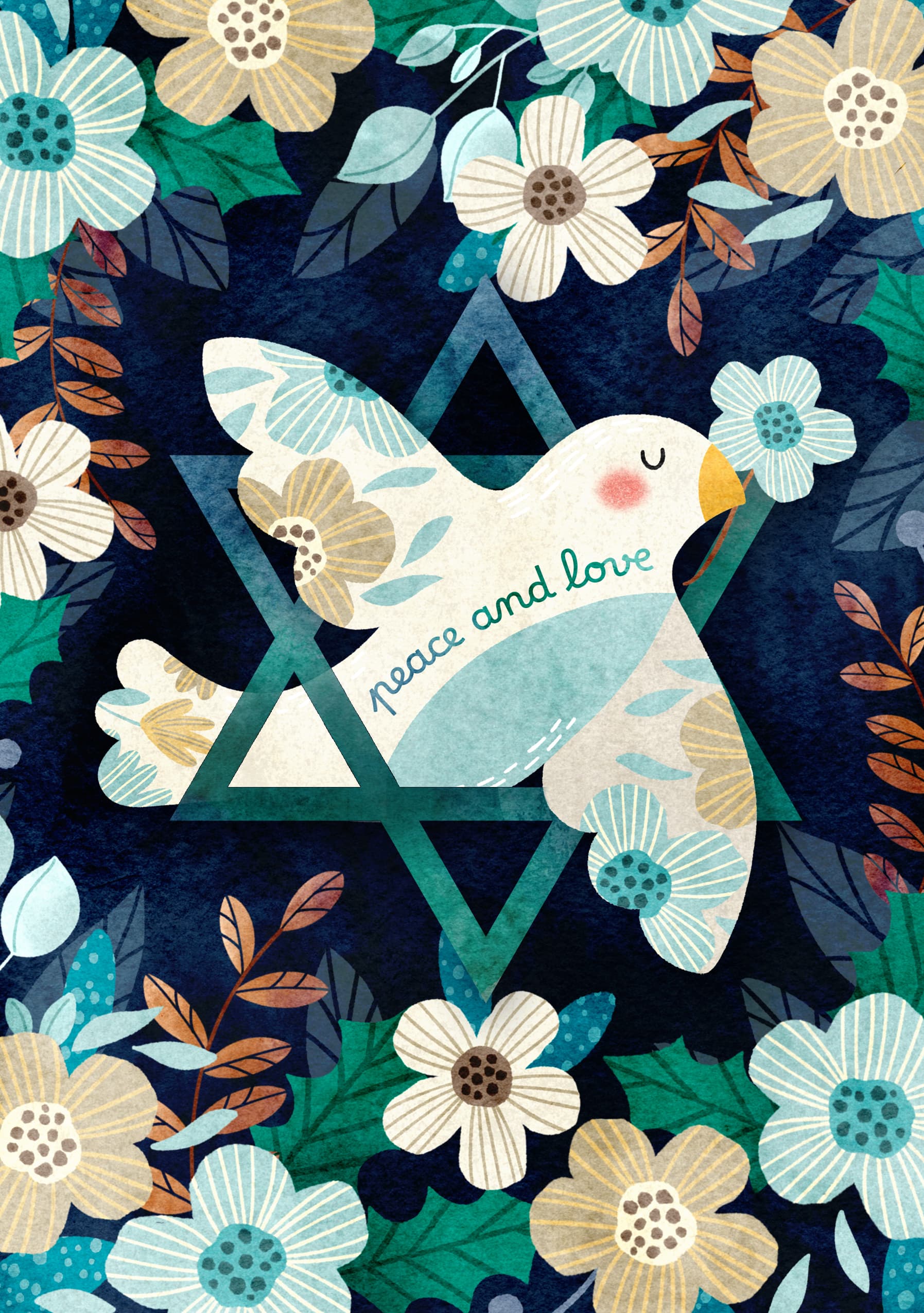 Peace and Love Hanukkah