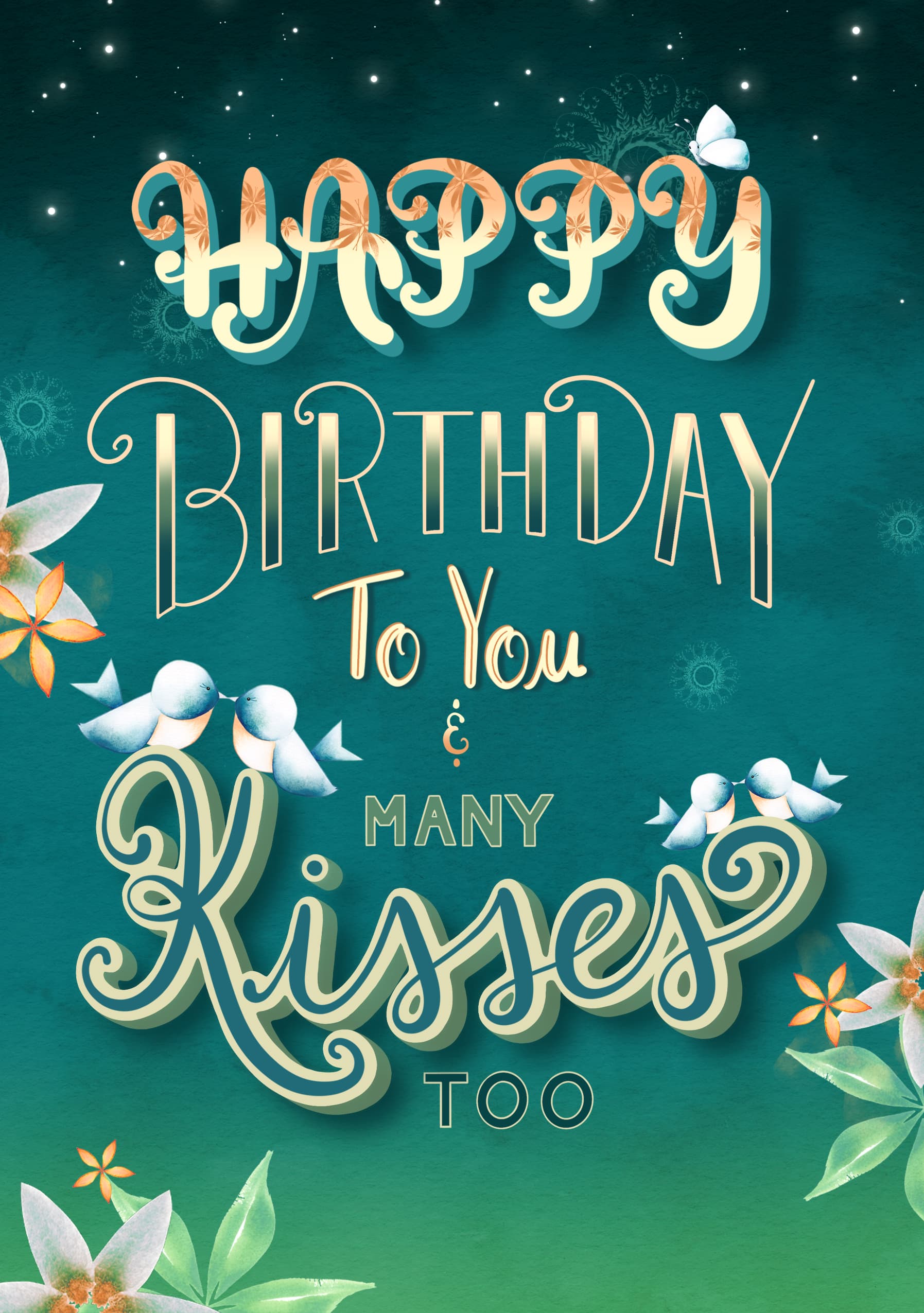 Happy Birthday Kisses Card