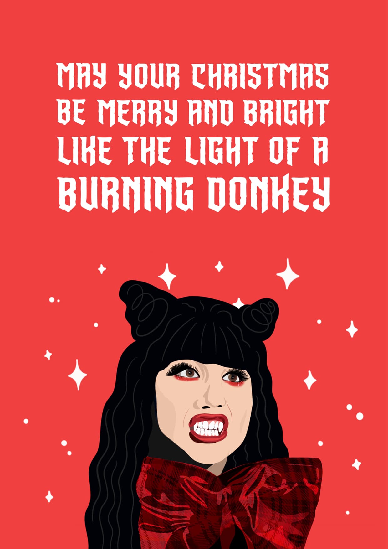 Merry and Bright Burning Donkey