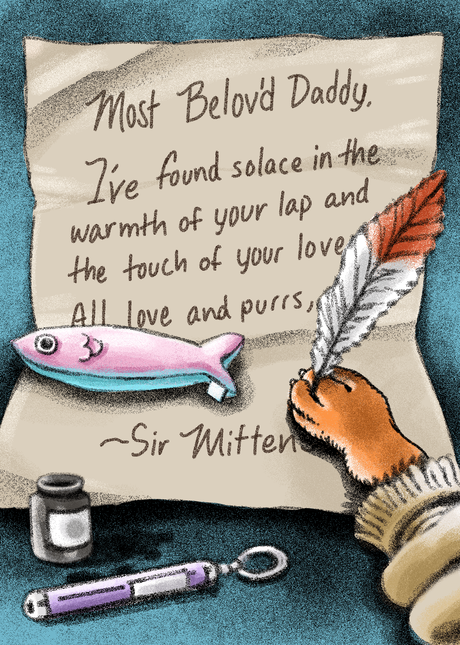 Most Beloved Daddy Cat Card