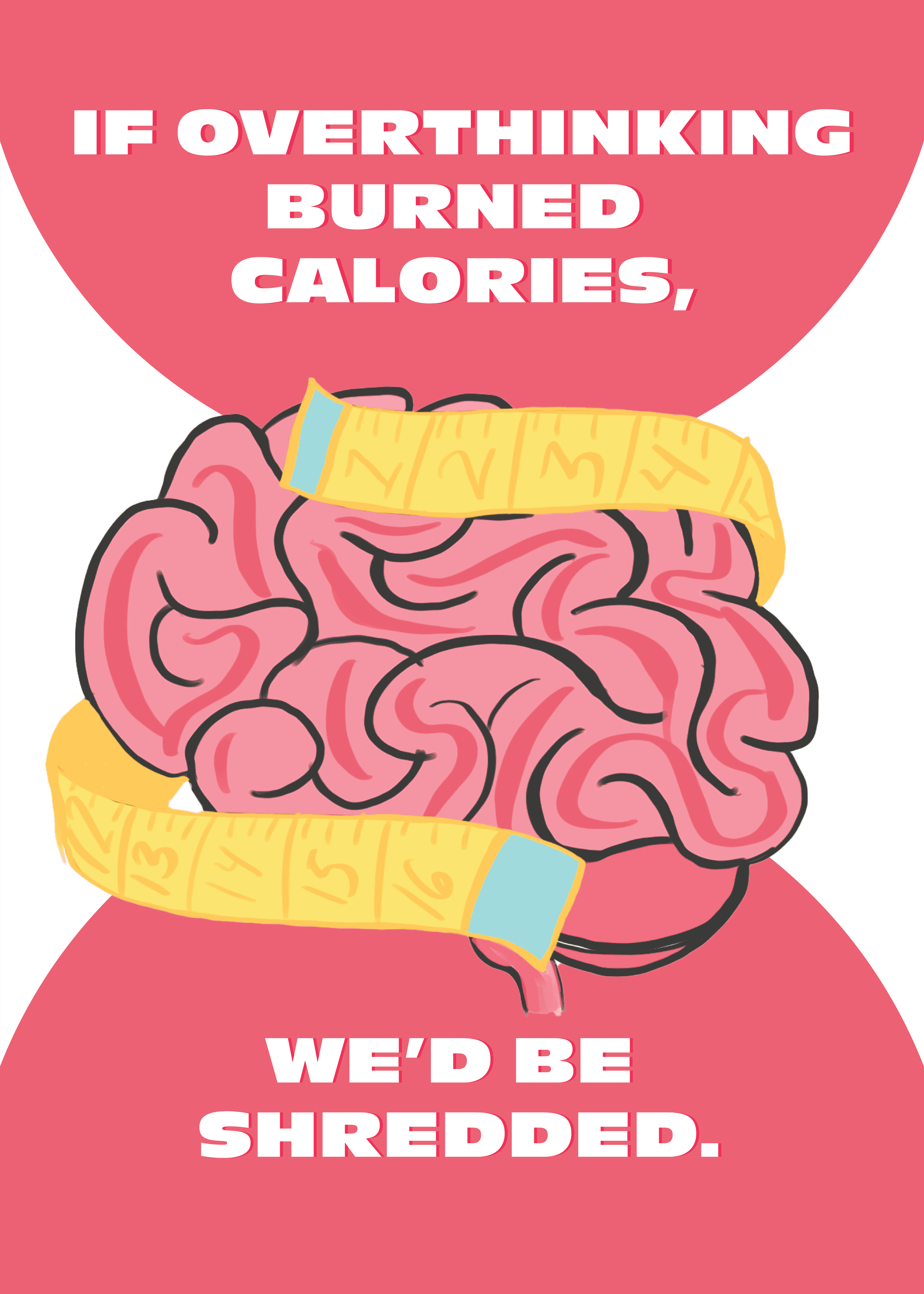 Overthinking Shredded Brain Card