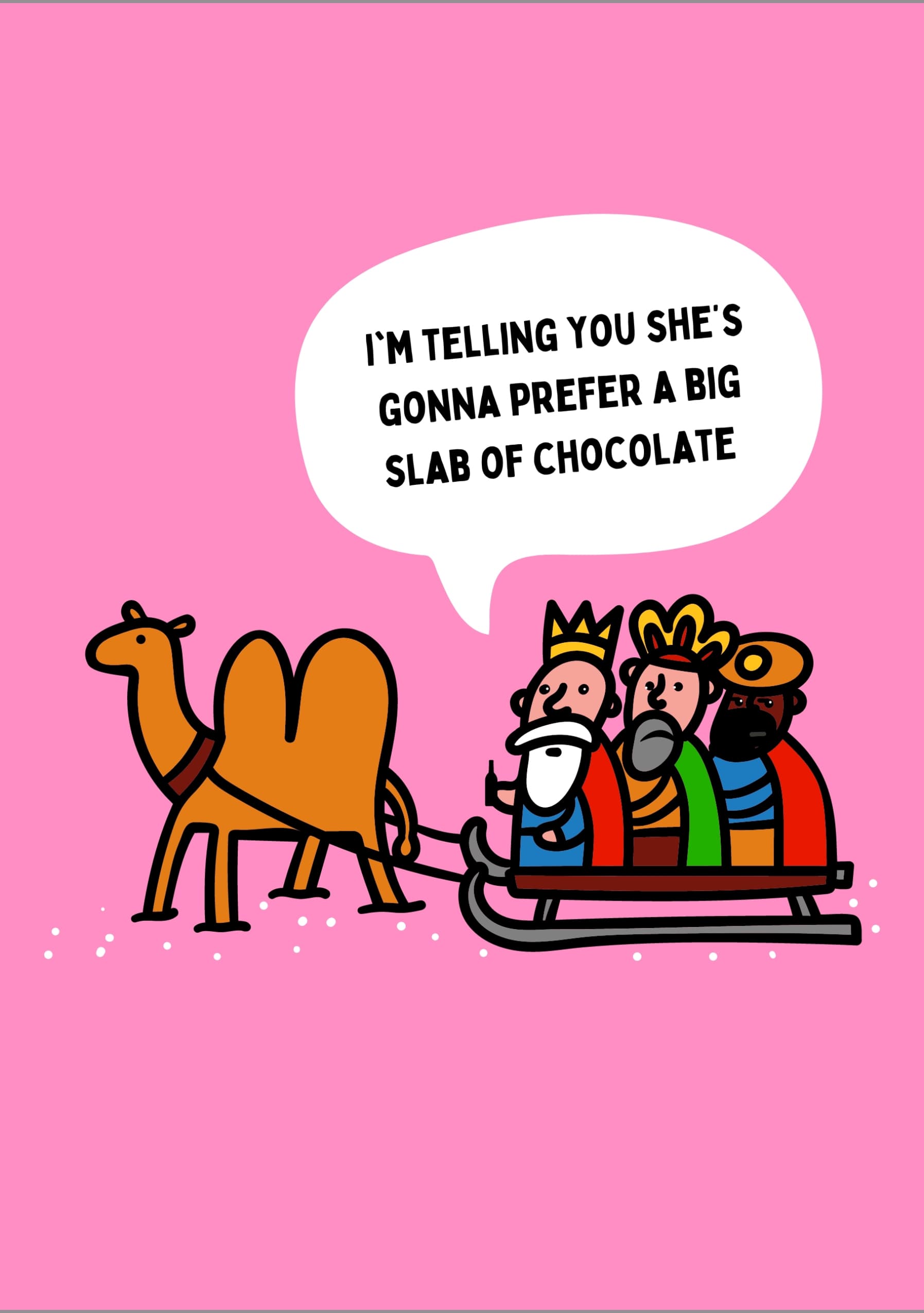 Three Kings Chocolate Card