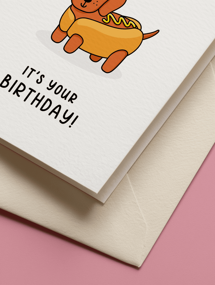 Hot Dawg! It's Your Birthday! mockup 3