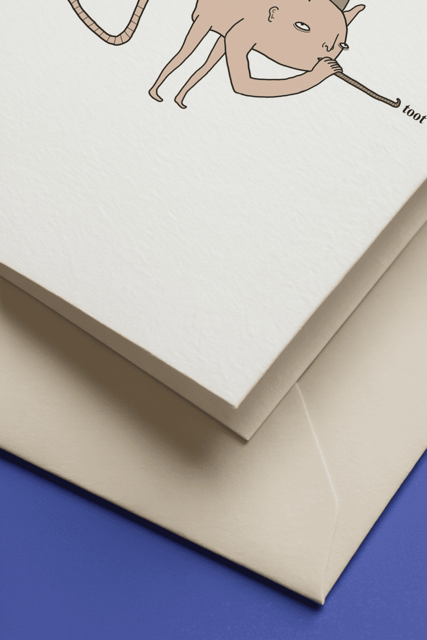 Toot Birthday Card mockup 3