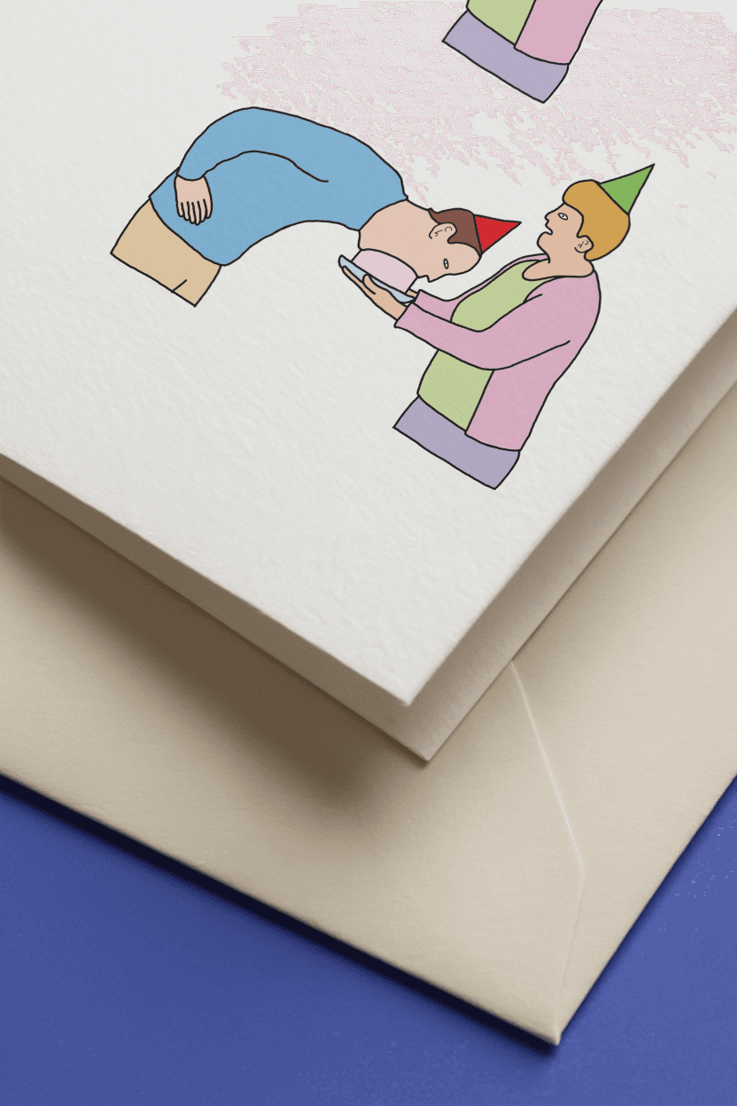 Wish Birthday Card mockup 3
