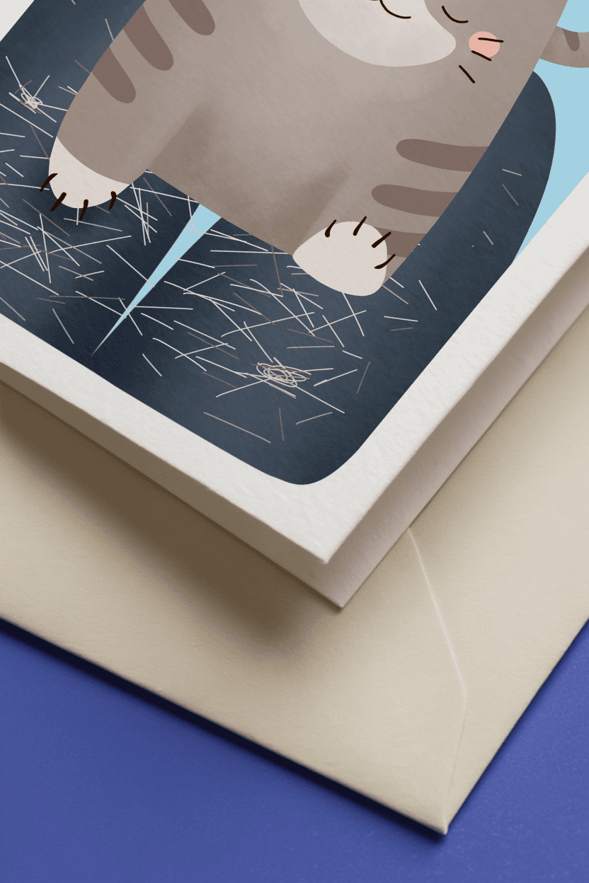 Happy Birthday Human. I Give You a Coat. mockup 3