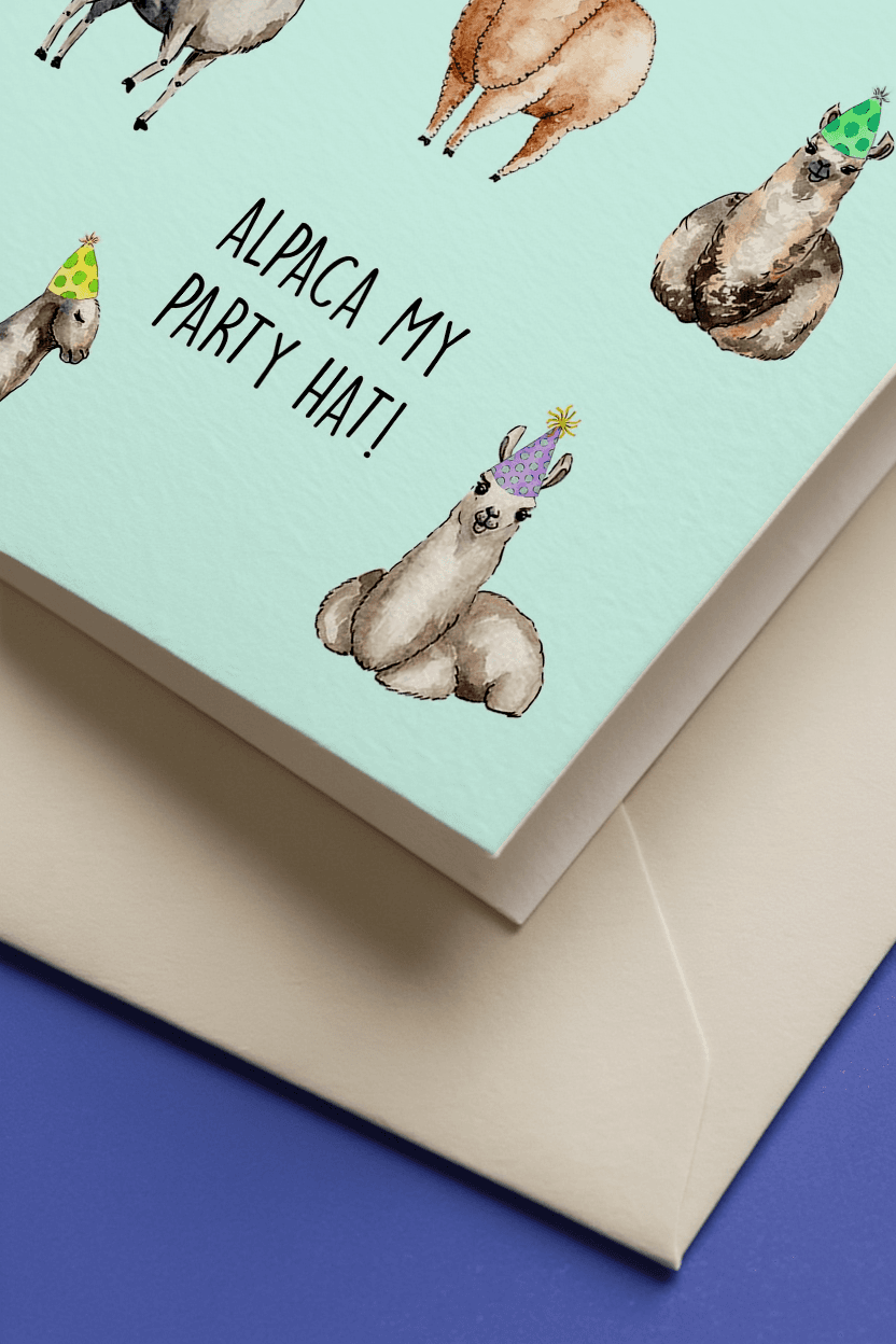 Alpaca My Party Hat! mockup 2