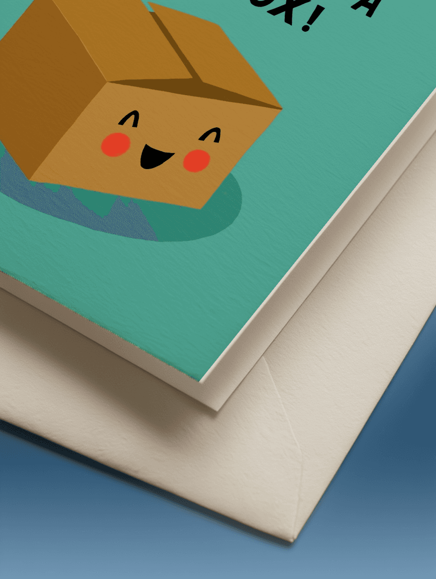 Keeping a Cardboard Box mockup 3