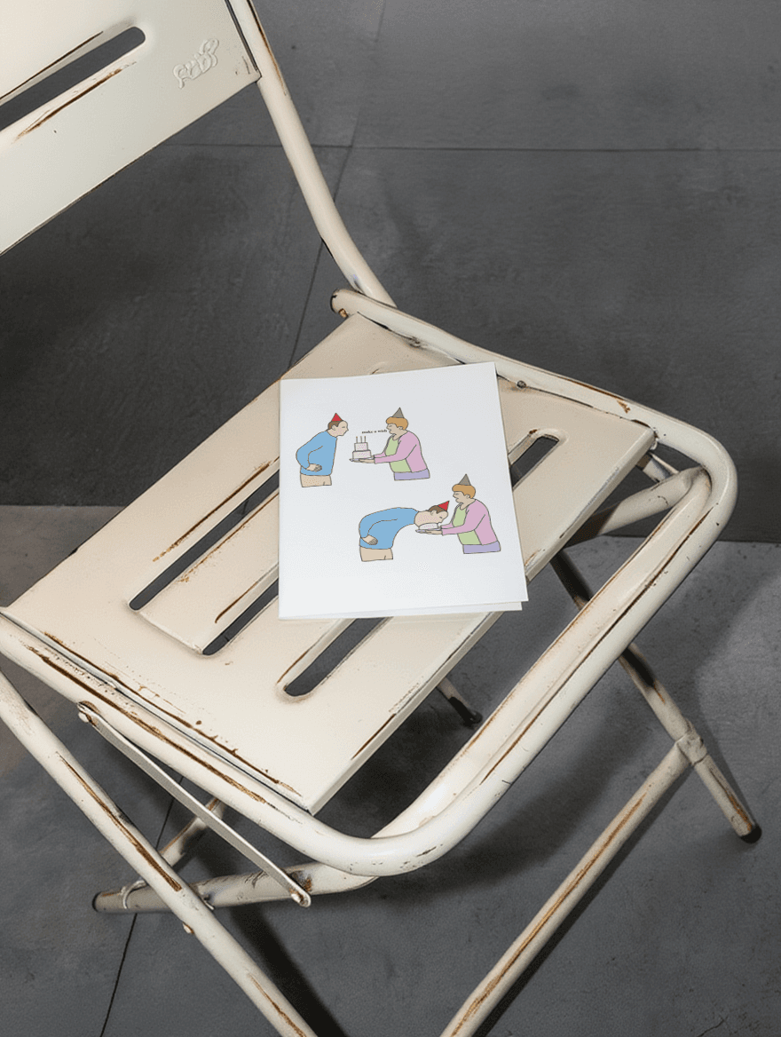 Wish Birthday Card mockup 2