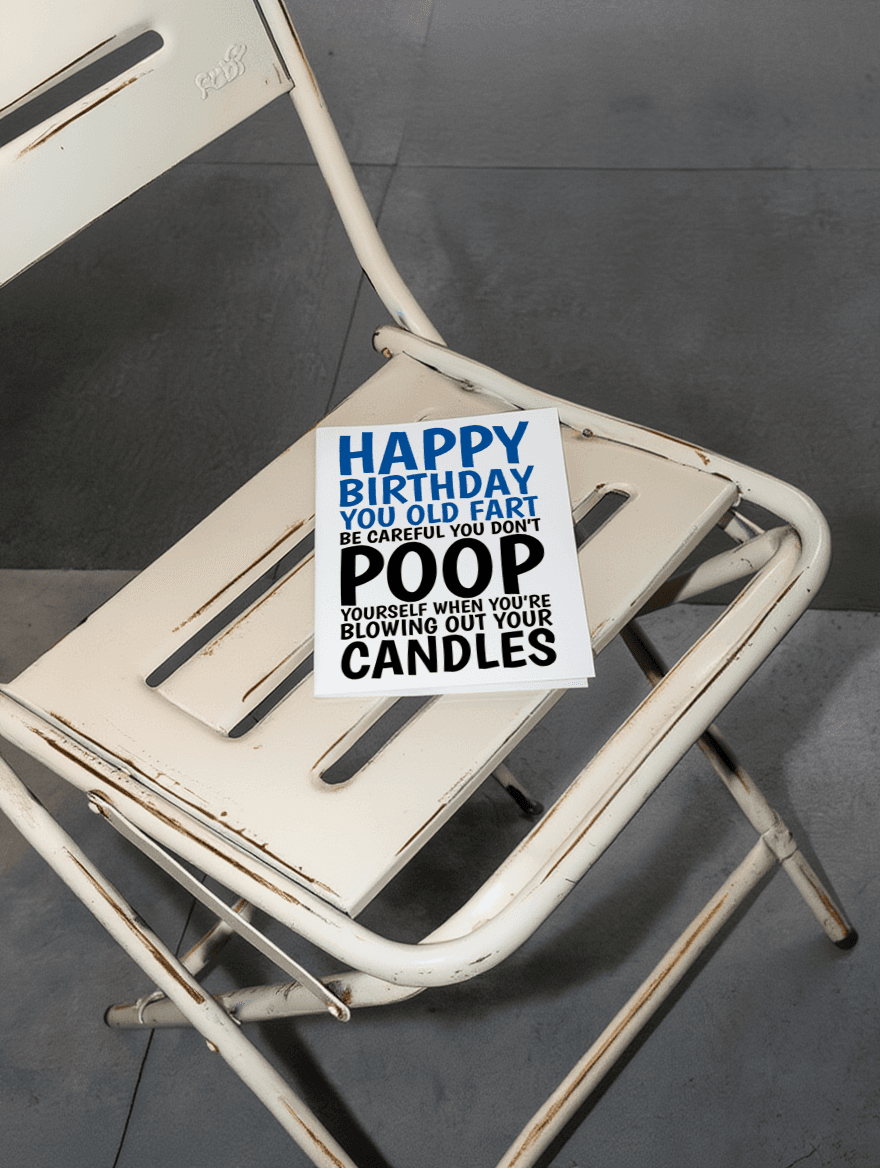 Happy Birthday You Old Fart mockup 2