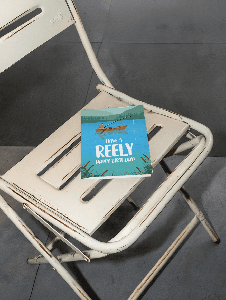 Have a Reely Happy Birthday mockup 2