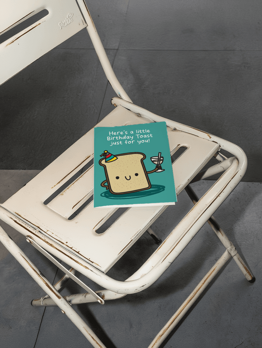 Here's a Little Birthday Toast Just for You mockup 2