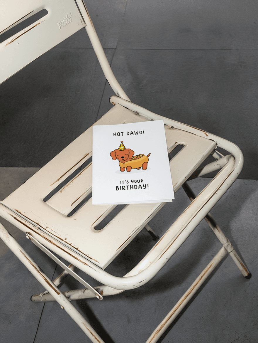 Hot Dawg! It's Your Birthday! mockup 2