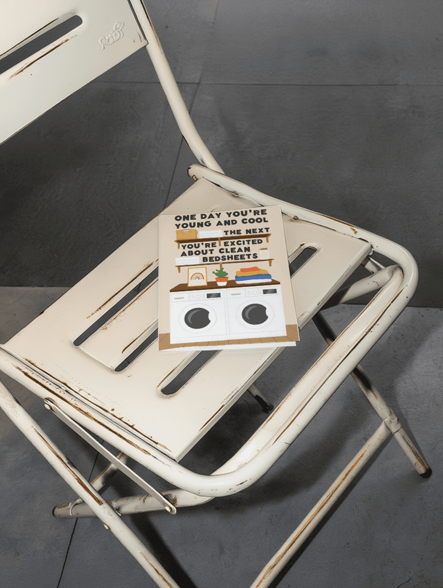 One Day You're Young and Cool - Bedsheets mockup 2