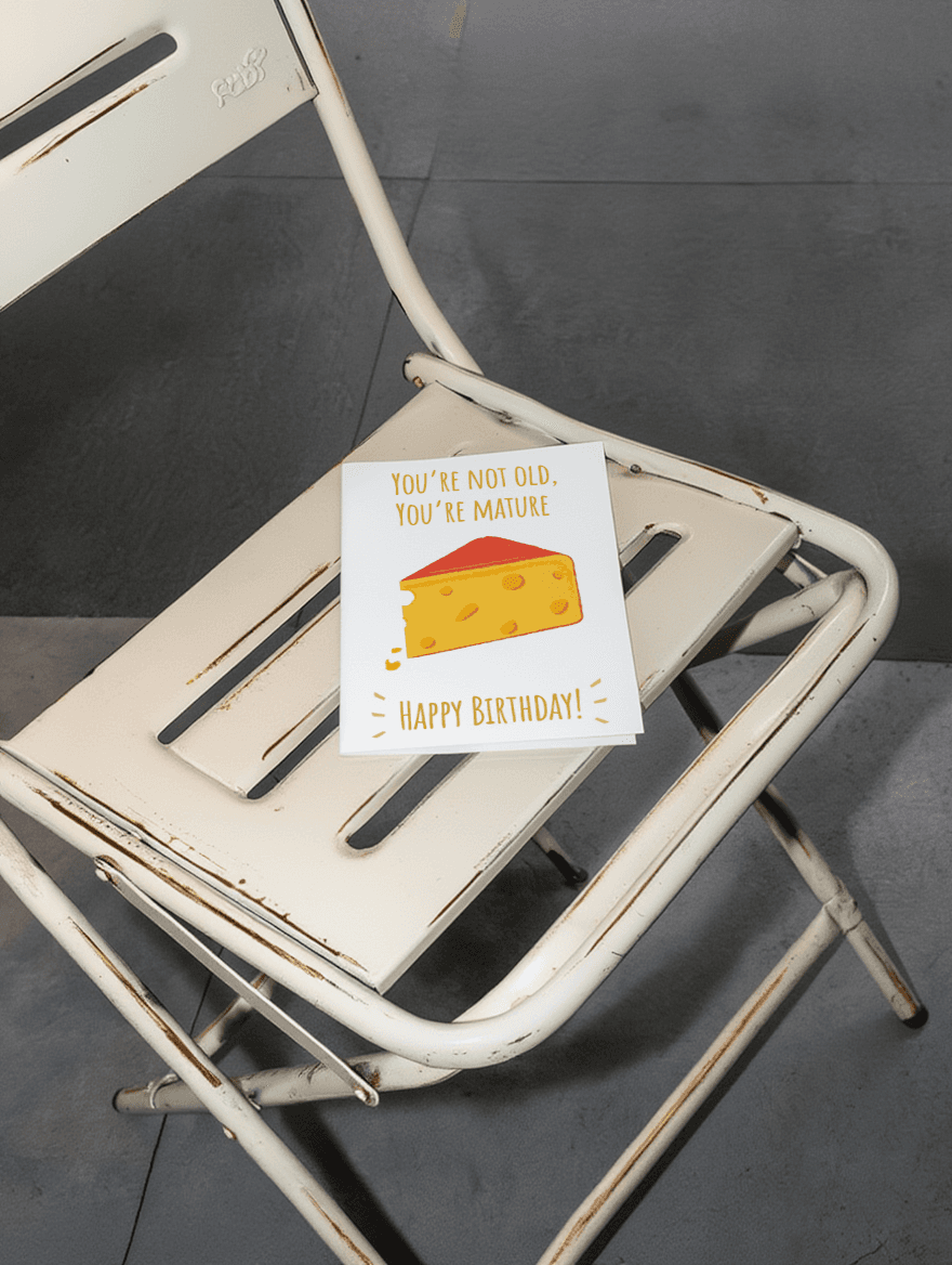 You're Not Old, You're Mature mockup 2