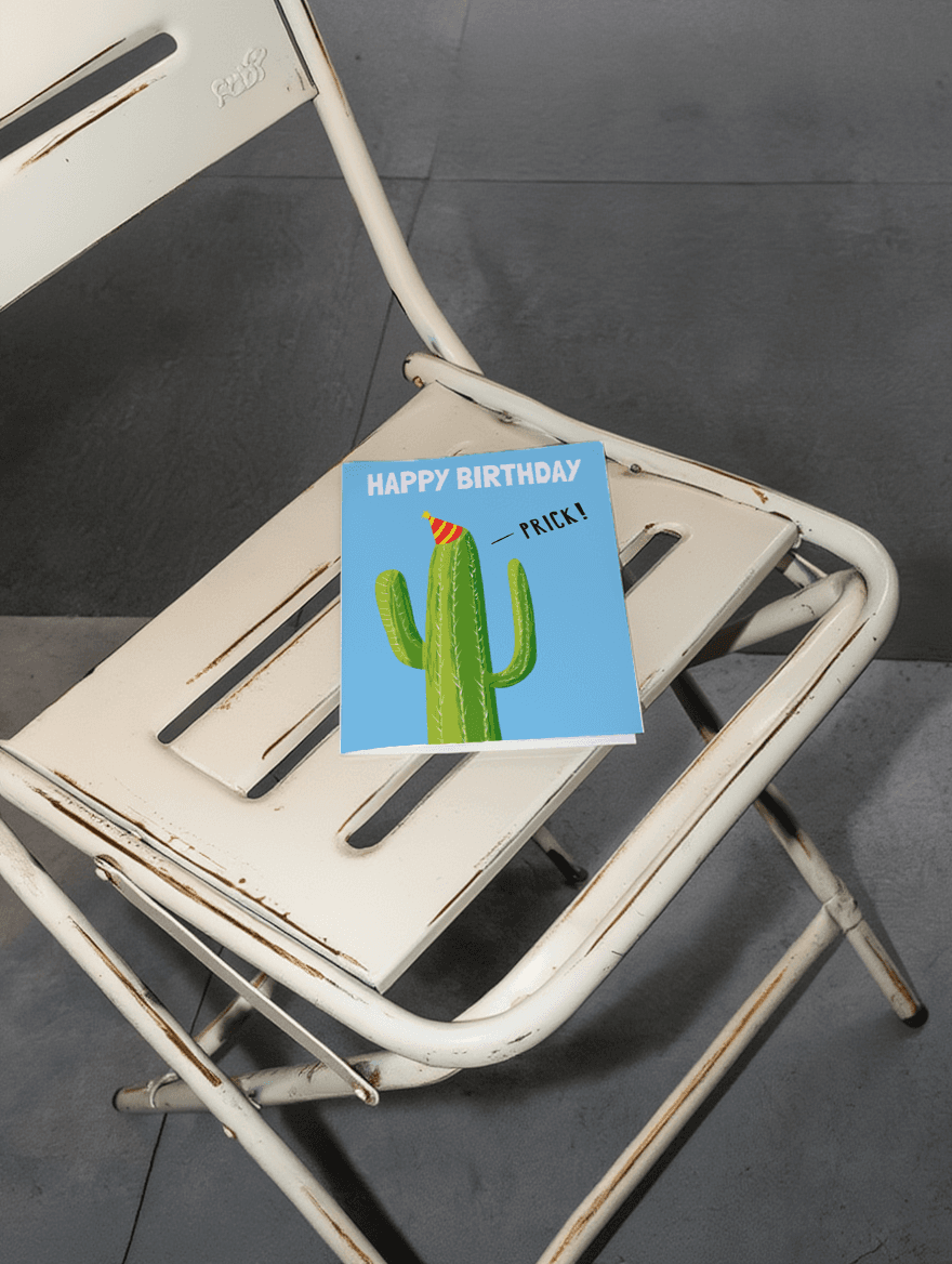 Happy Birthday Prick mockup 1