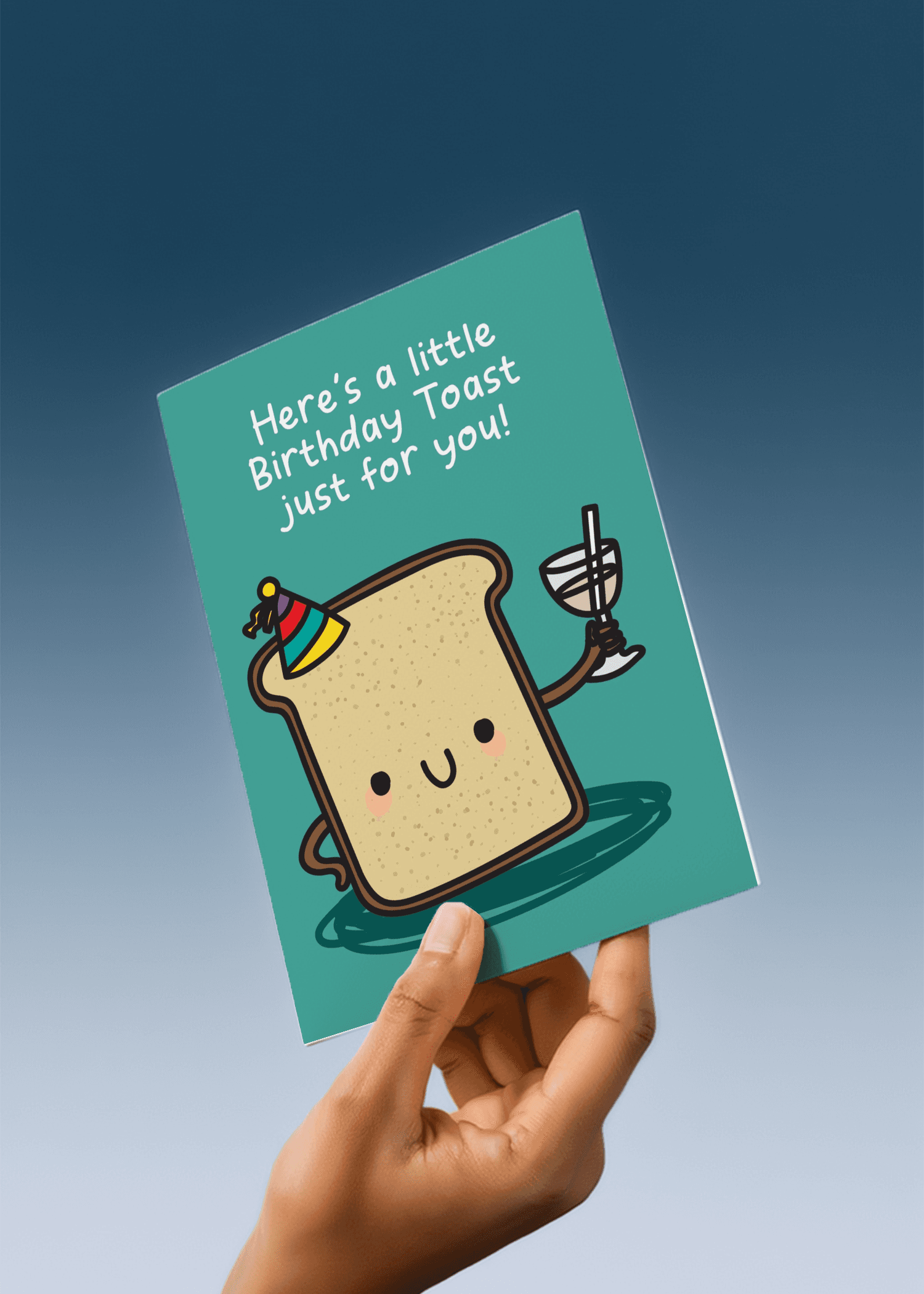 Here's a Little Birthday Toast Just for You mockup 4