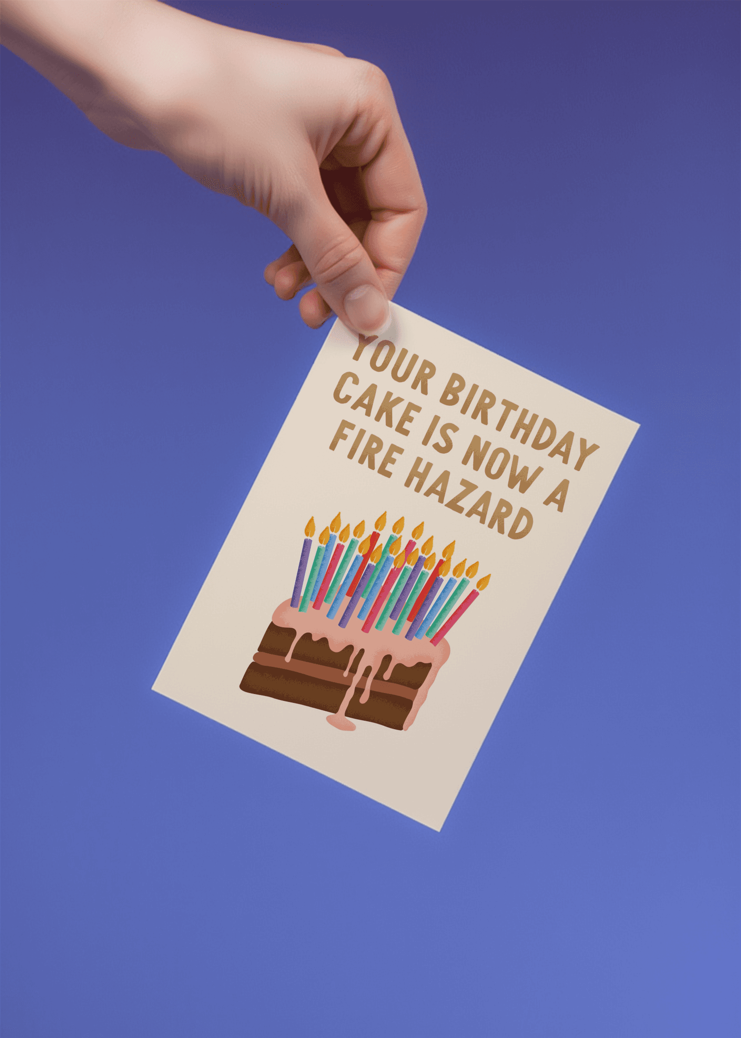 Your Birthday Cake is Now a Fire Hazzard mockup 4