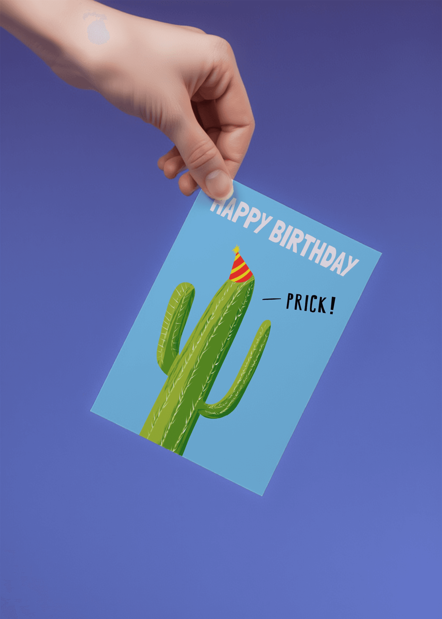 Happy Birthday Prick mockup 2