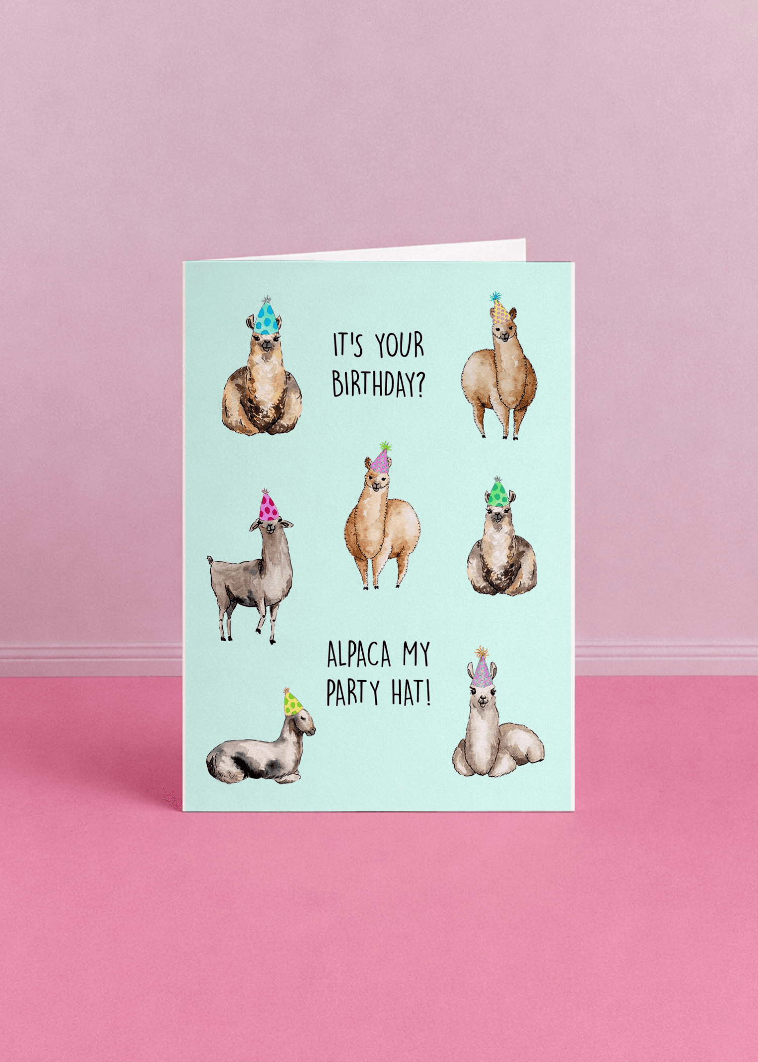 Alpaca My Party Hat! mockup 3