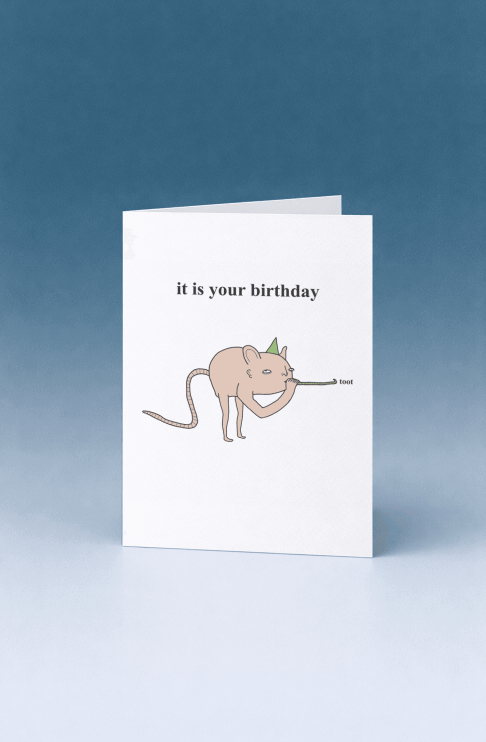 Toot Birthday Card mockup 5