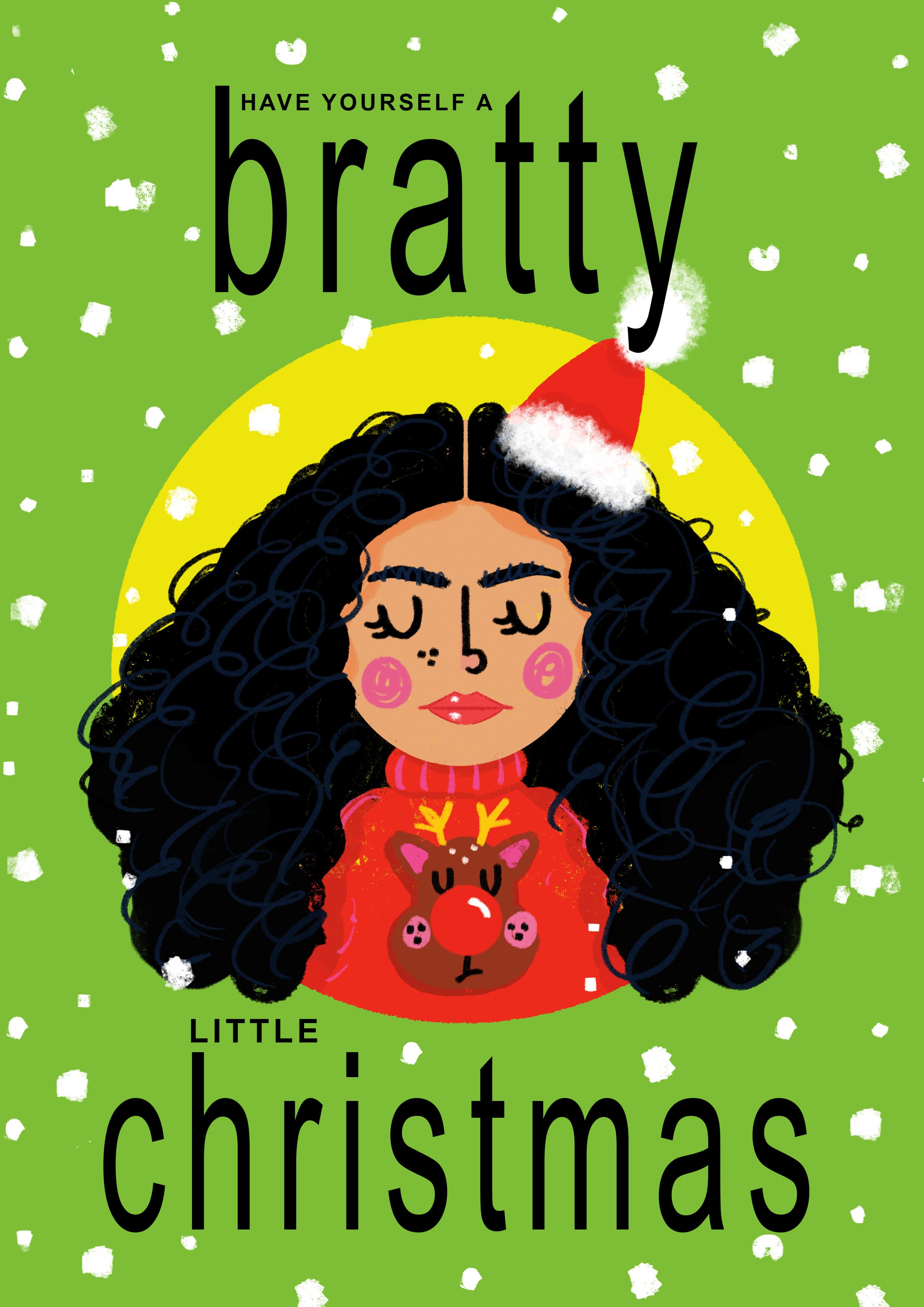 Bratty Christmas Card