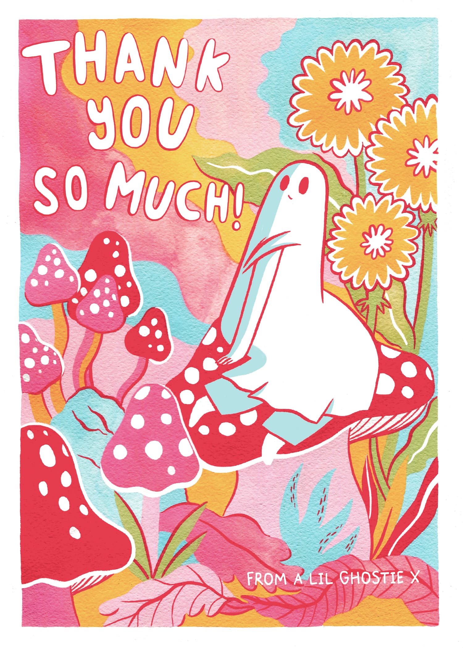Lil Ghostie Thank You Card