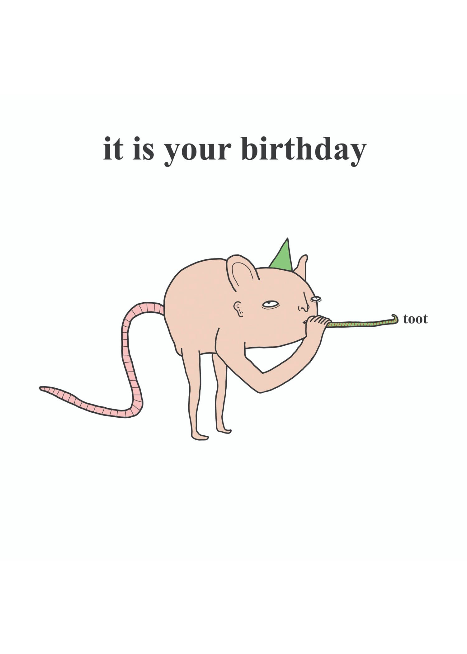 Toot Birthday Card