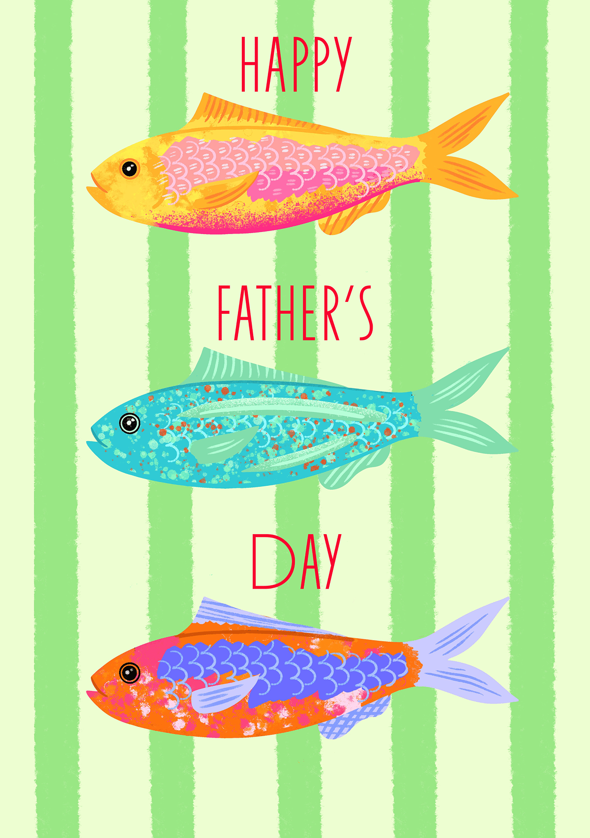 Colorful Fish Father's Day