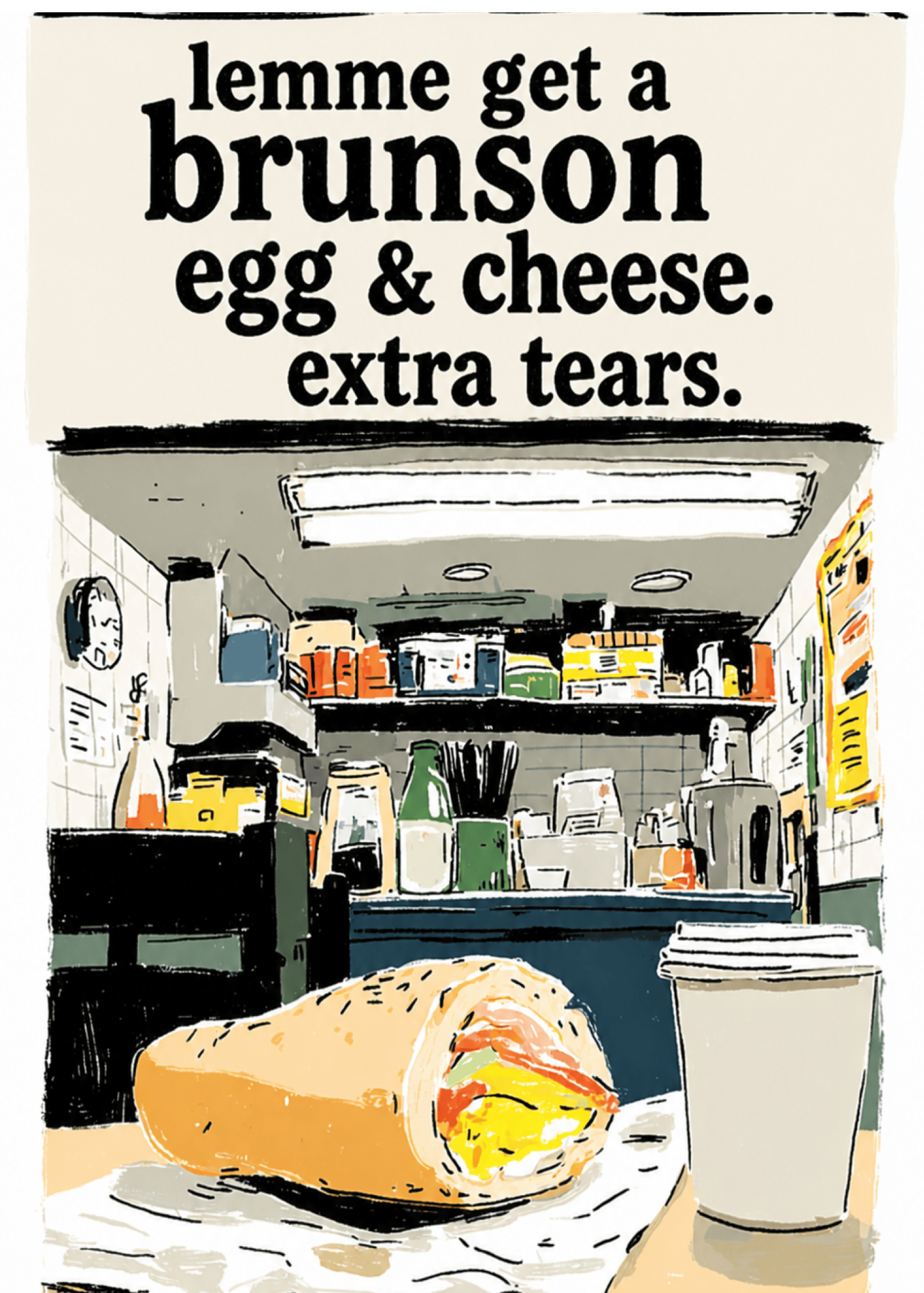 Extra Tears Egg & Cheese