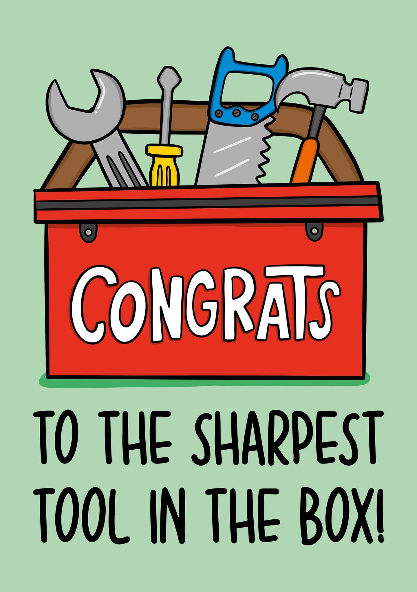 Congrats to the Sharpest Tool in the Box!