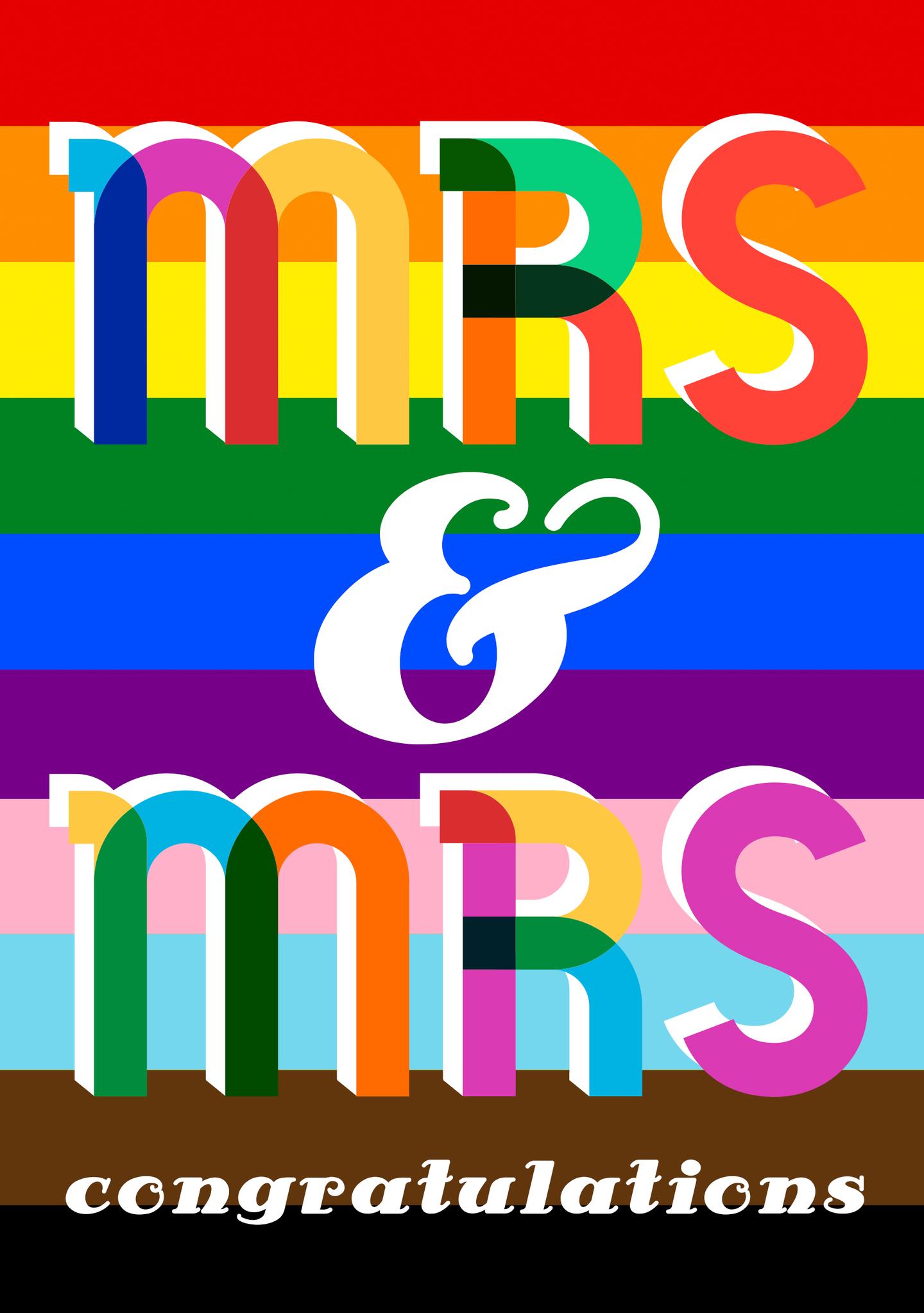 Mrs & Mrs Congratulations