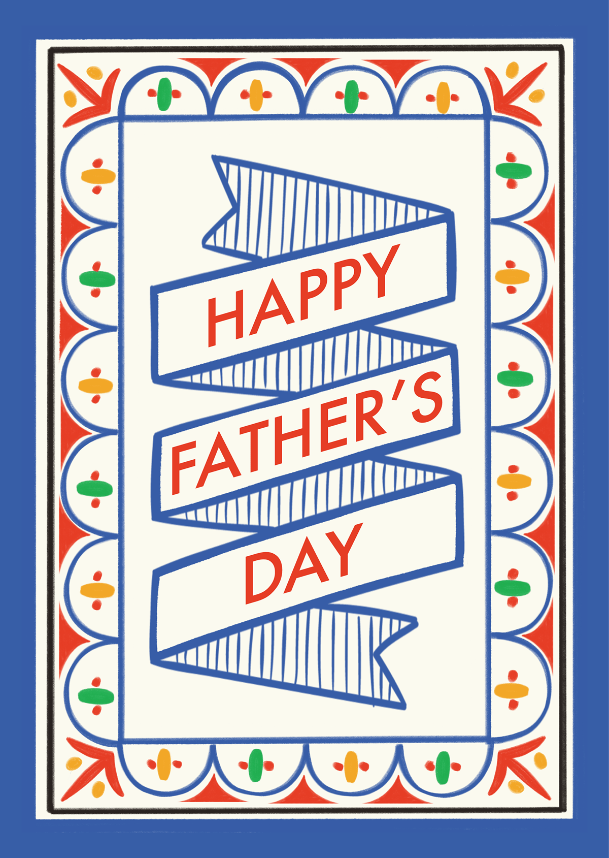 Decorative Banner Father's Day