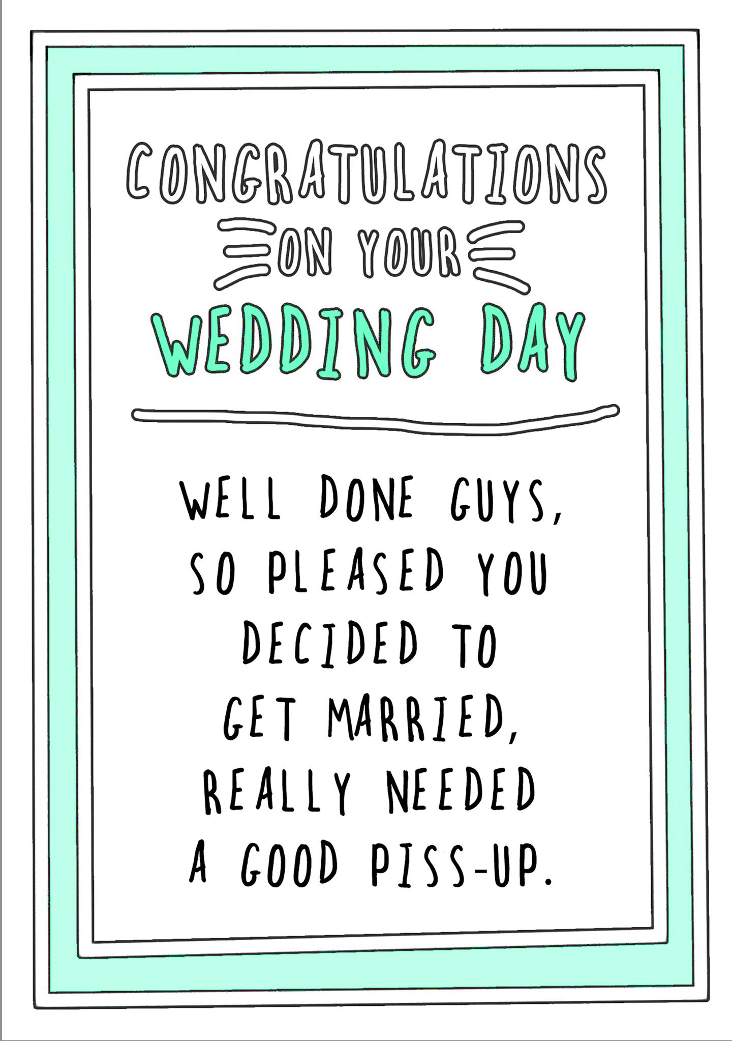 Wedding Day Celebration Card