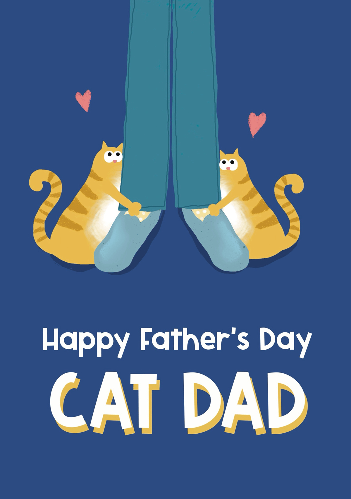 Cat Dad Father's Day Card