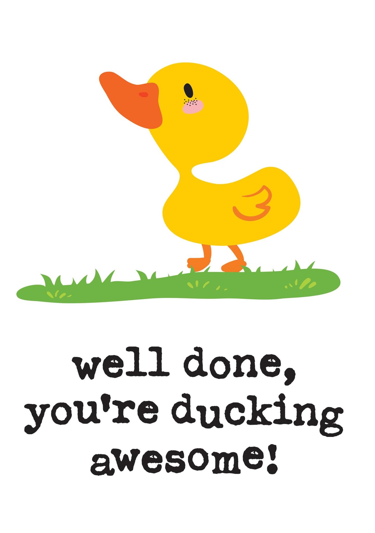 Ducking Awesome - Well Done!