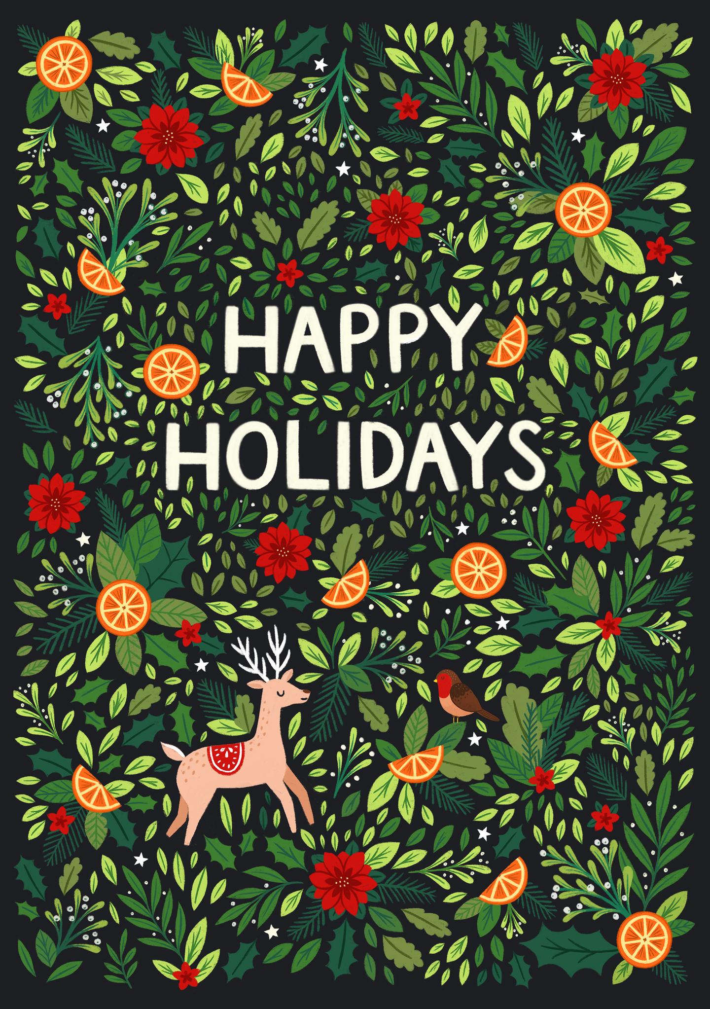 Festive Holiday Forest