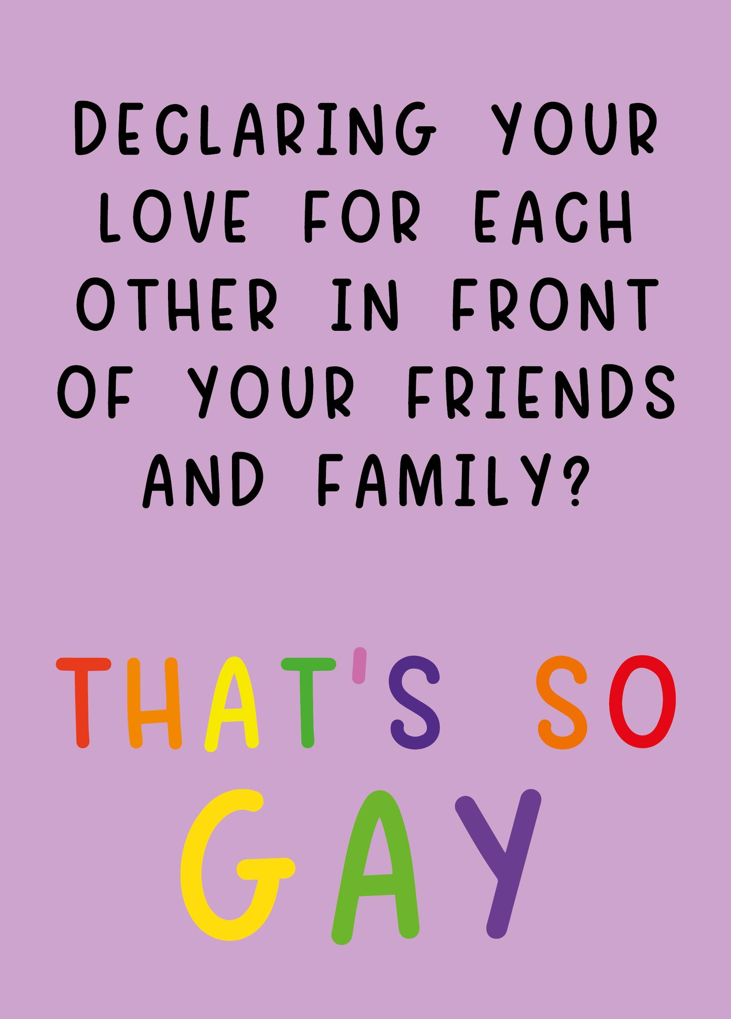 That’s So Gay