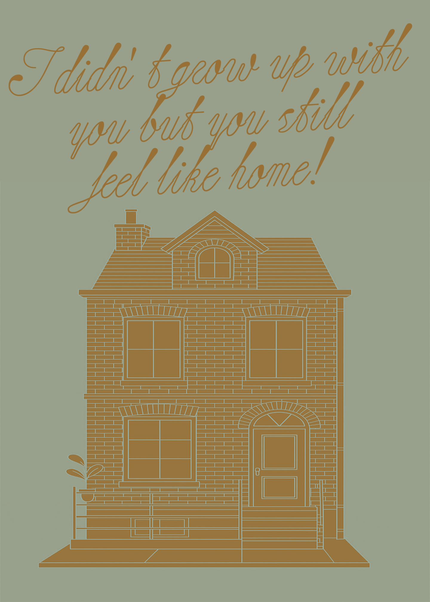You Feel Like Home Father's Day Card