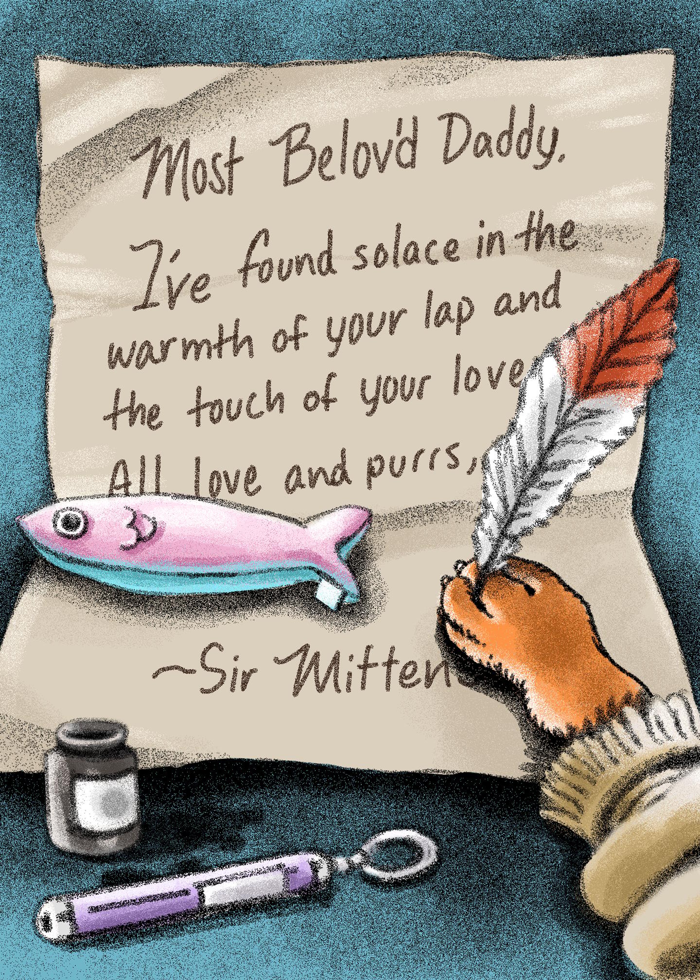 Most Beloved Daddy Cat Card