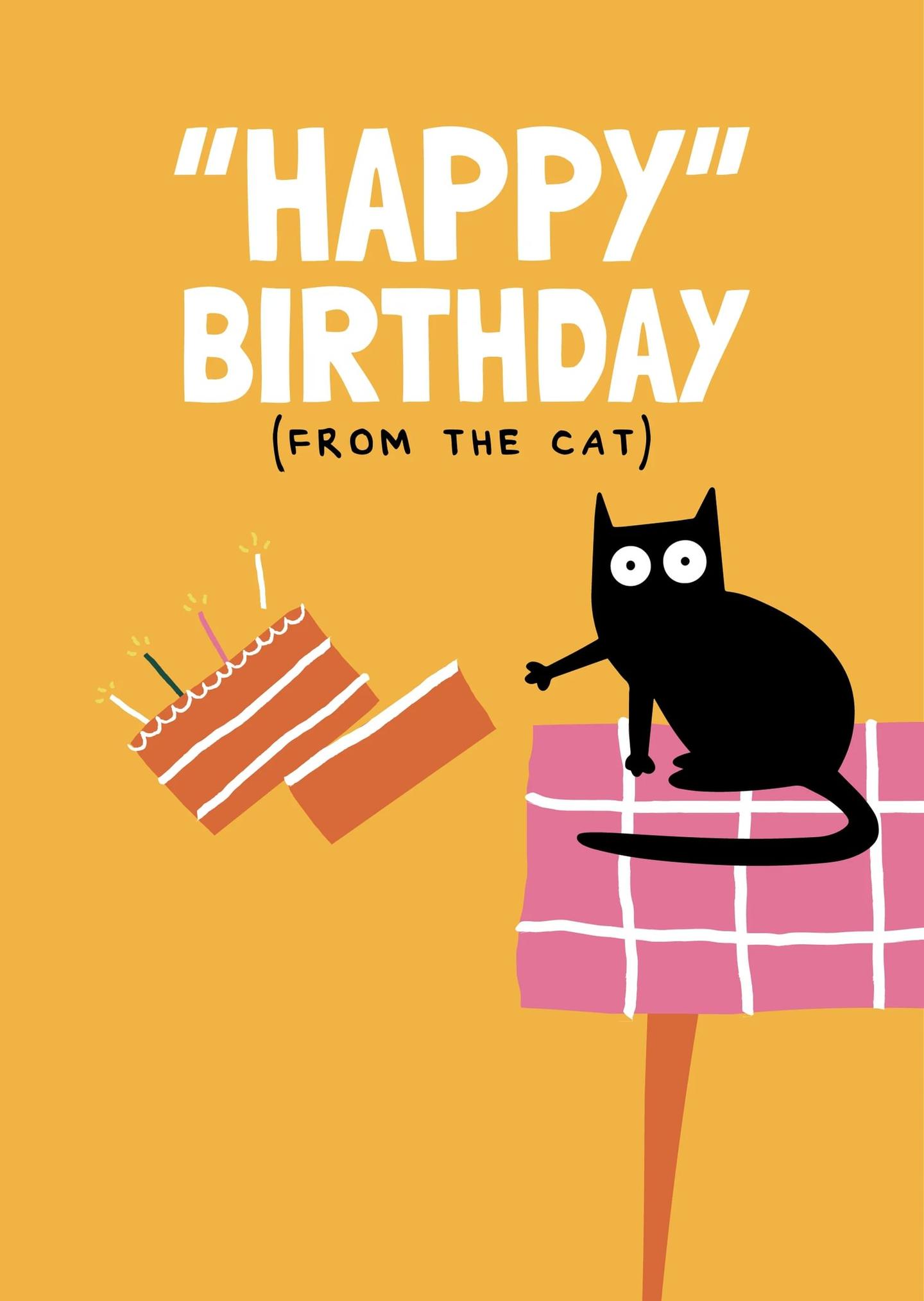 Happy Birthday - From the Cat