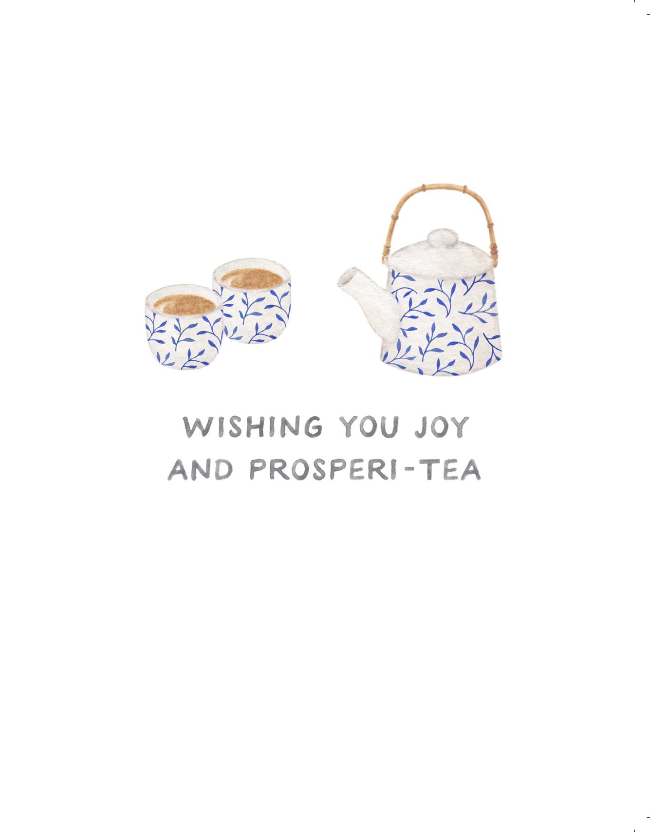 Joyful Prosperi-tea Greeting Card