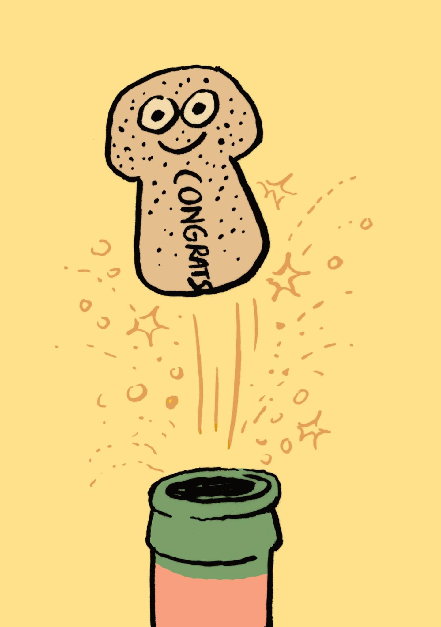 Congrats Champagne Cork