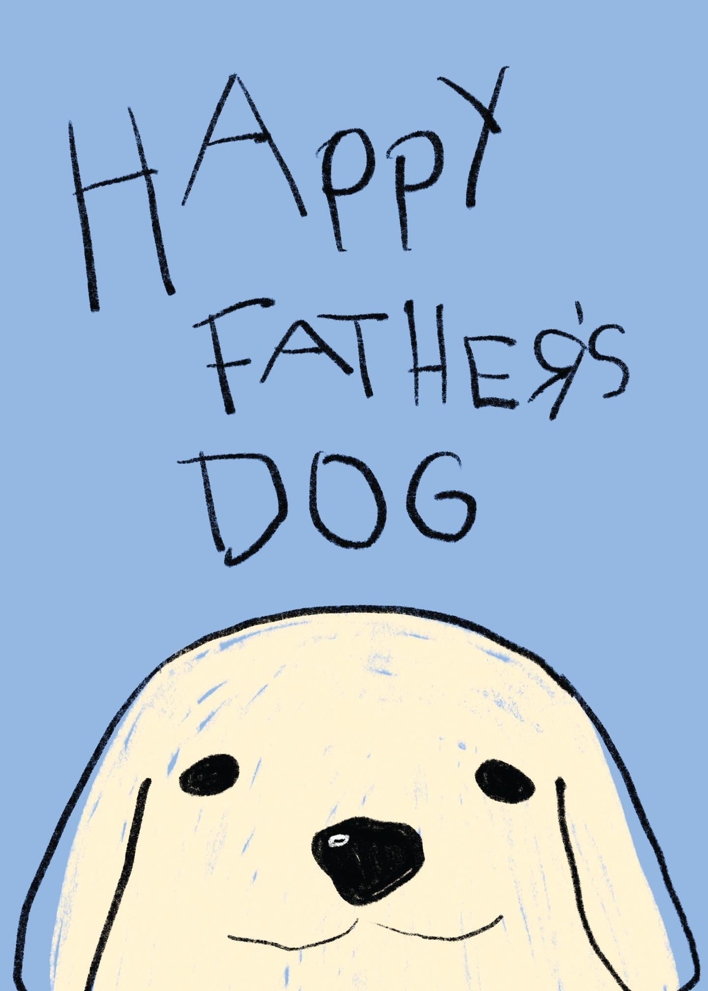 Happy Father's Dog Card