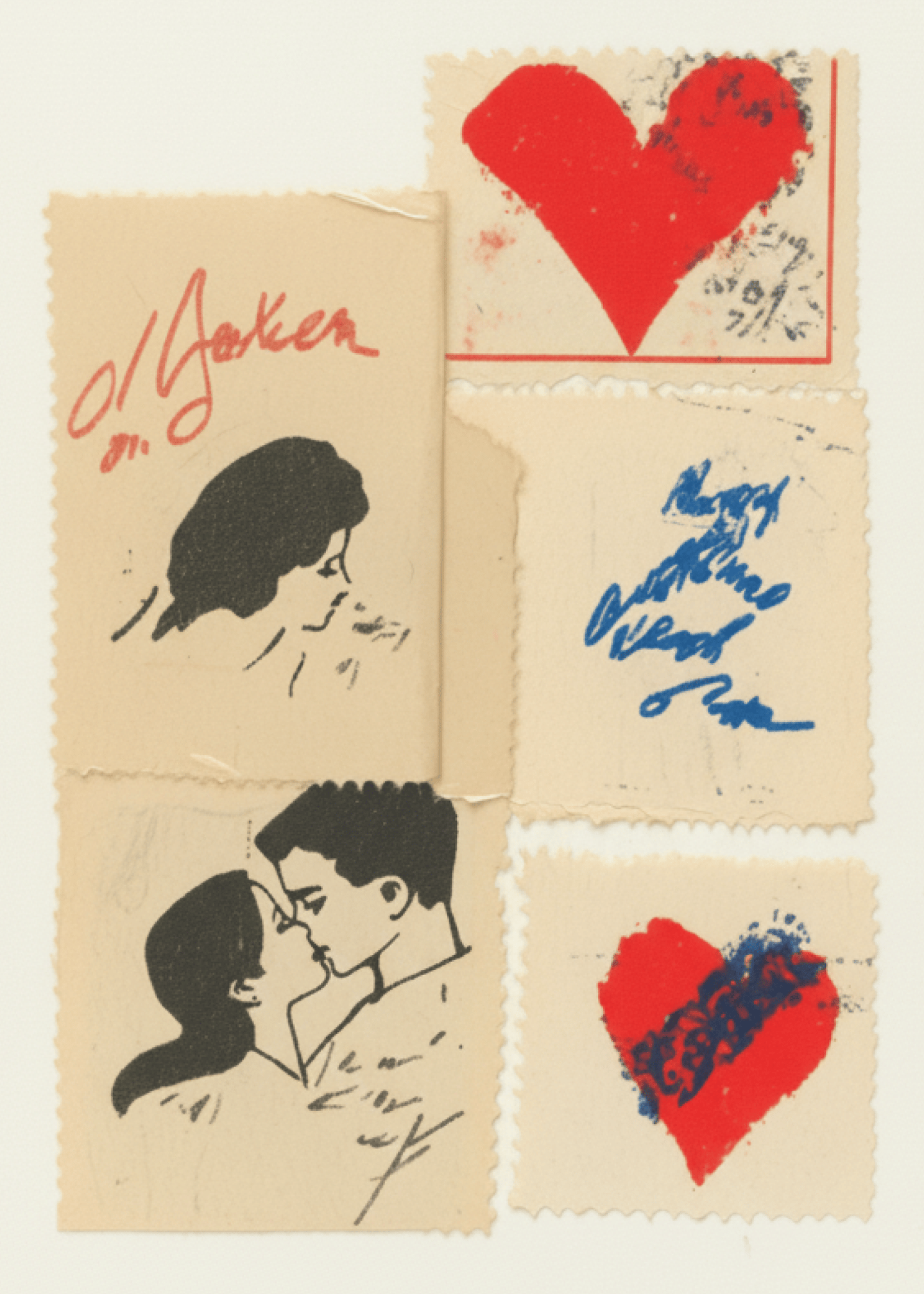 Vintage Romance Collage Card
