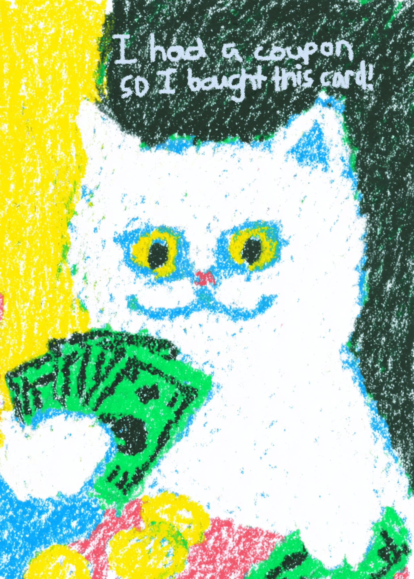 Coupon Cat Funny Card